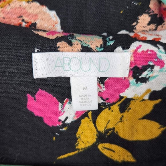 NWOT Abound Linen Blend Floral Blazer sz M - Picture 3 of 7